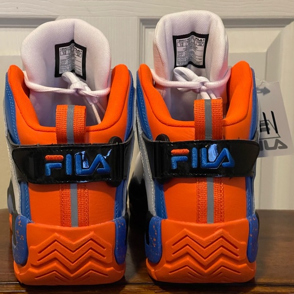 FILA Grant Hill 2 Basketball Shoes White /Blue/ Orange NY Men’s Sz 10 & 11.5 NEW - Picture 7 of 10
